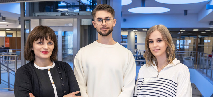 Od lewej: dr inż. arch. Joanna Dudek, mgr inż. arch. Przemysław Dybaś oraz mgr inż. arch. Wiktora Jankowska.